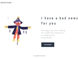 404 error page