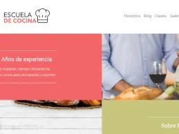 cooking school web page